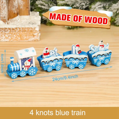 🚂Christmas Train Decoration – Plastic or Wooden Style (Choose Your Perfect Holiday Look!)