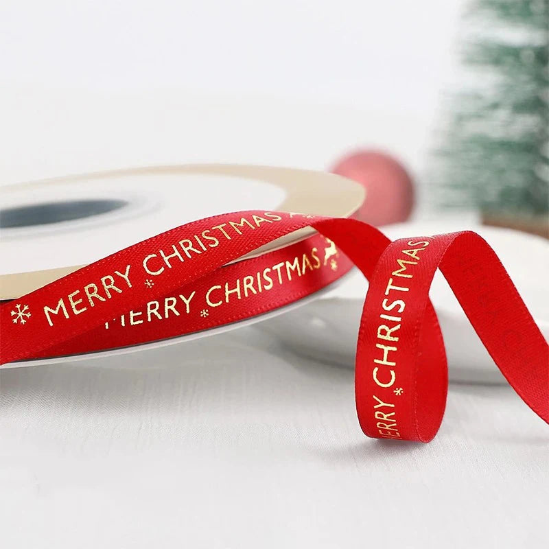 🎄5M Christmas Printed Ribbon – Add Magic to Every Gift &amp; Holiday Creation🎁