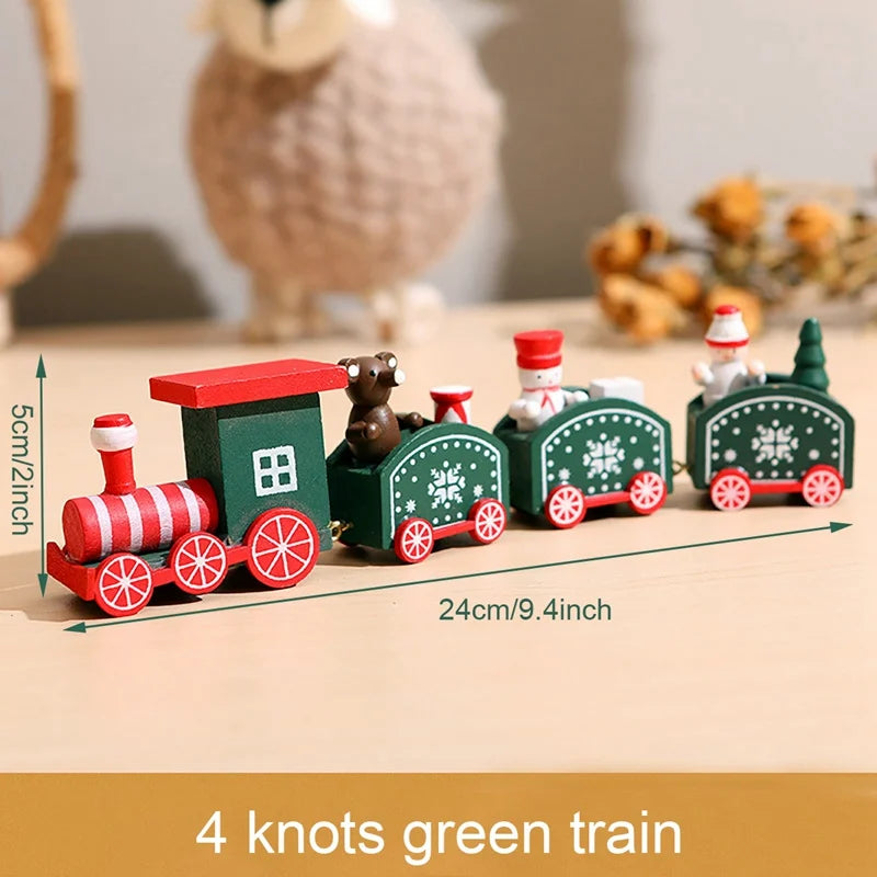 🚂Christmas Train Decoration – Plastic or Wooden Style (Choose Your Perfect Holiday Look!)