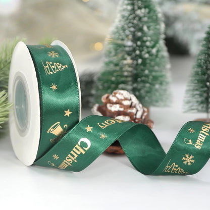 🎄5M Christmas Printed Ribbon – Add Magic to Every Gift &amp; Holiday Creation🎁