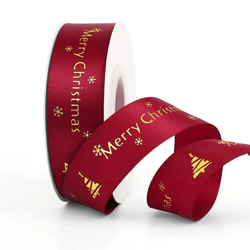 🎄5M Christmas Printed Ribbon – Add Magic to Every Gift &amp; Holiday Creation🎁