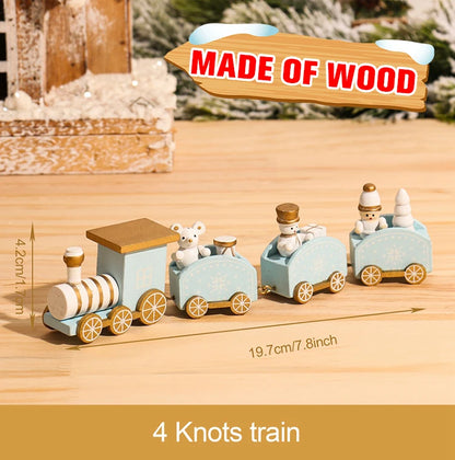 🚂Christmas Train Decoration – Plastic or Wooden Style (Choose Your Perfect Holiday Look!)