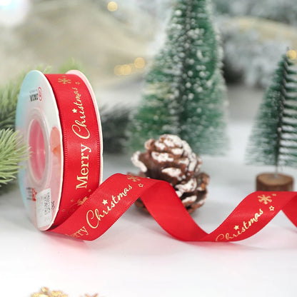 🎄5M Christmas Printed Ribbon – Add Magic to Every Gift &amp; Holiday Creation🎁