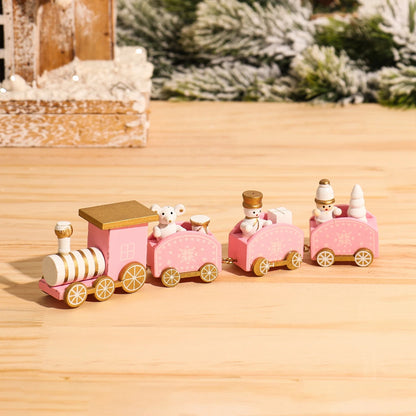 🚂Christmas Train Decoration – Plastic or Wooden Style (Choose Your Perfect Holiday Look!)