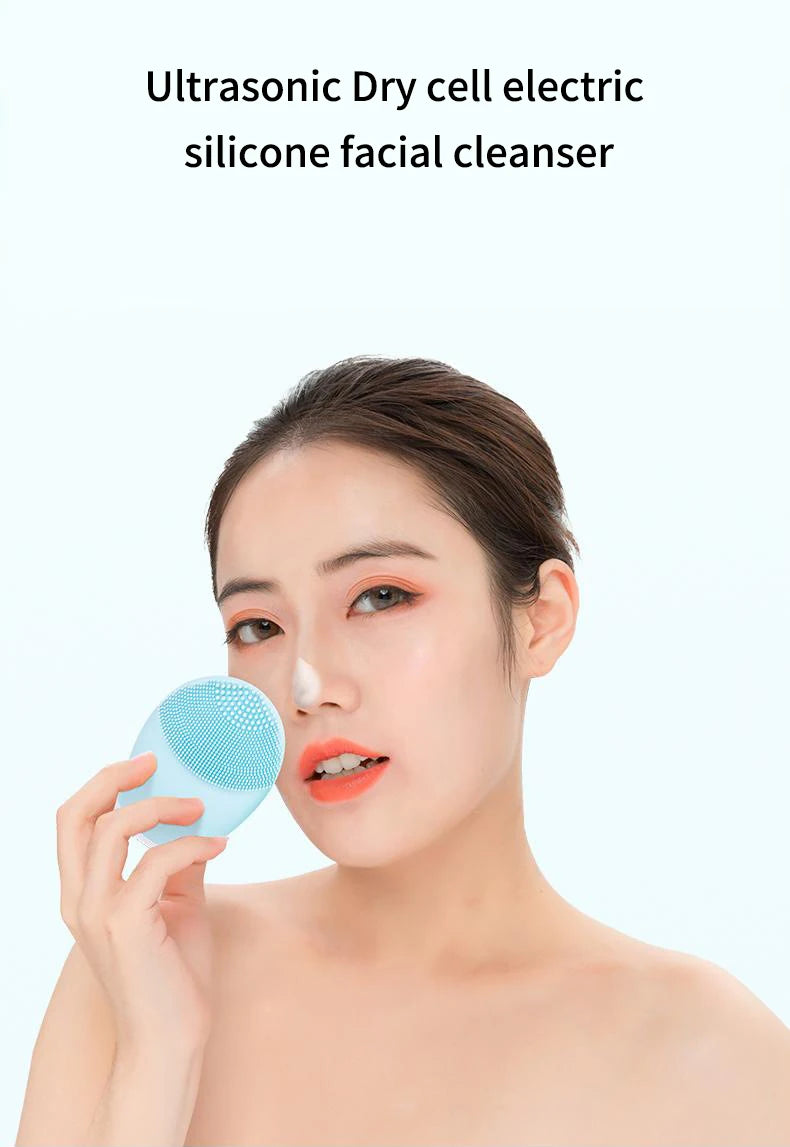 Electric Silicone Facial Cleansing Brush