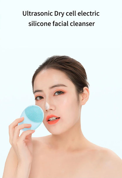 Electric Silicone Facial Cleansing Brush