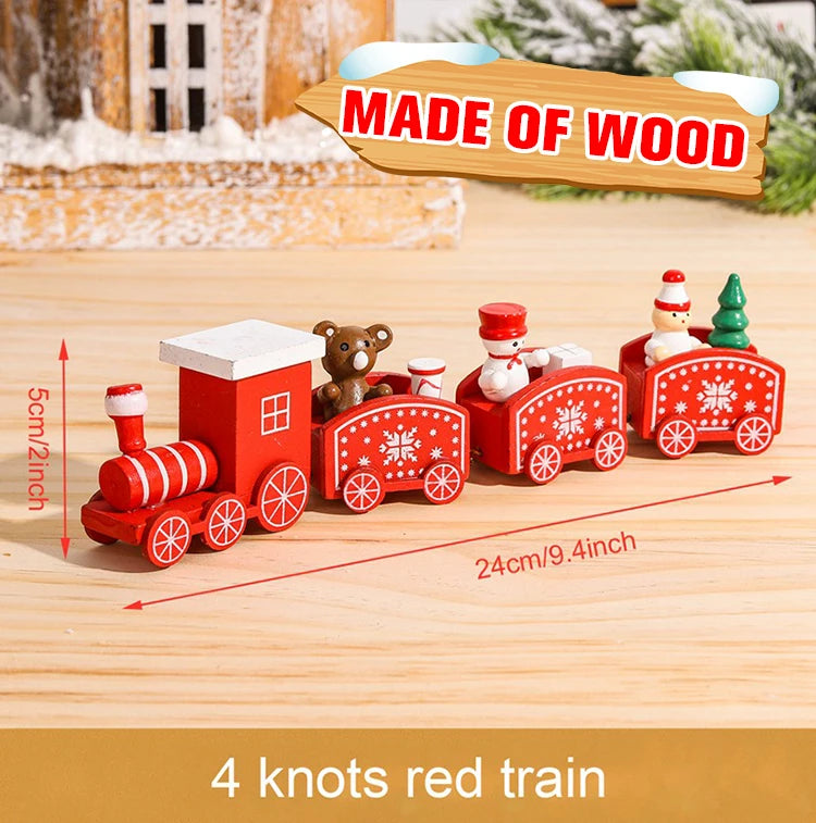 🚂Christmas Train Decoration – Plastic or Wooden Style (Choose Your Perfect Holiday Look!)