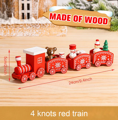 🚂Christmas Train Decoration – Plastic or Wooden Style (Choose Your Perfect Holiday Look!)