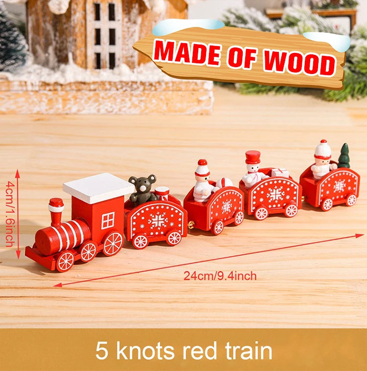 🚂Christmas Train Decoration – Plastic or Wooden Style (Choose Your Perfect Holiday Look!)