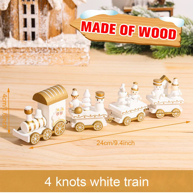 🚂Christmas Train Decoration – Plastic or Wooden Style (Choose Your Perfect Holiday Look!)