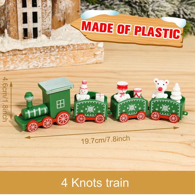 🚂Christmas Train Decoration – Plastic or Wooden Style (Choose Your Perfect Holiday Look!)