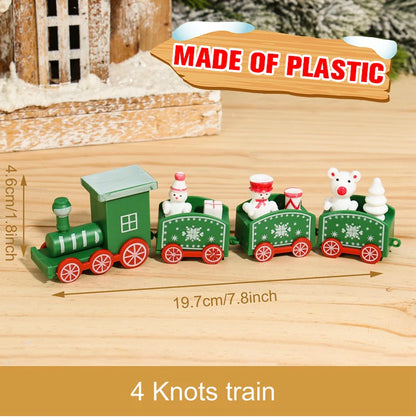 🚂Christmas Train Decoration – Plastic or Wooden Style (Choose Your Perfect Holiday Look!)