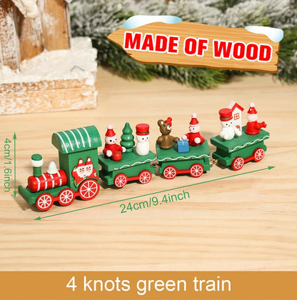 🚂Christmas Train Decoration – Plastic or Wooden Style (Choose Your Perfect Holiday Look!)