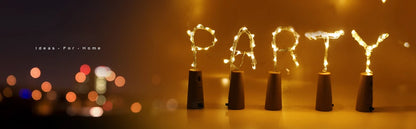 ✨Bar LED Wine Bottle Cork 2M String Lights Christmas Decoration ✨