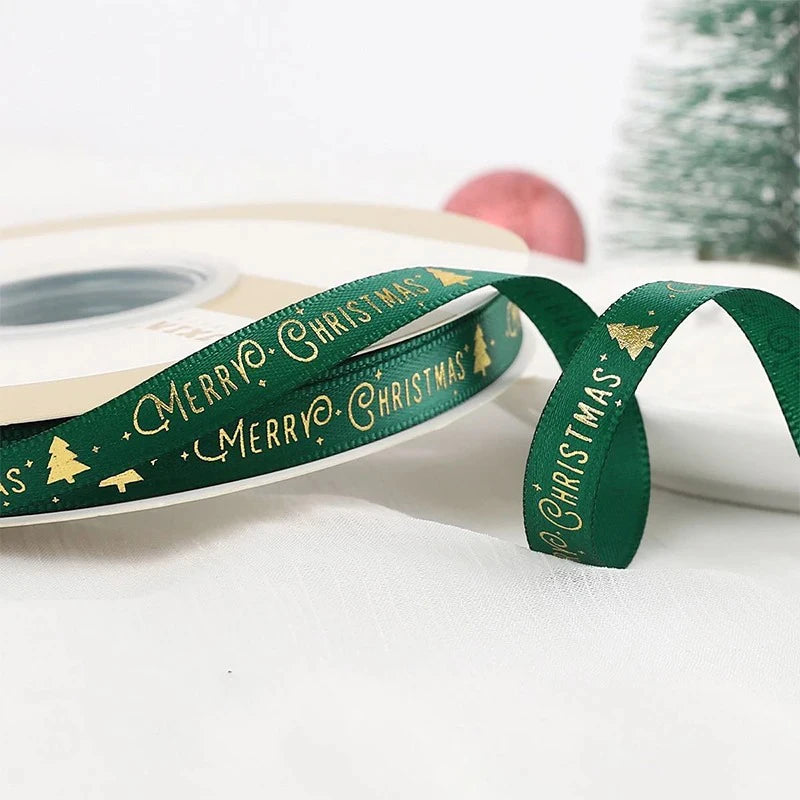 🎄5M Christmas Printed Ribbon – Add Magic to Every Gift &amp; Holiday Creation🎁