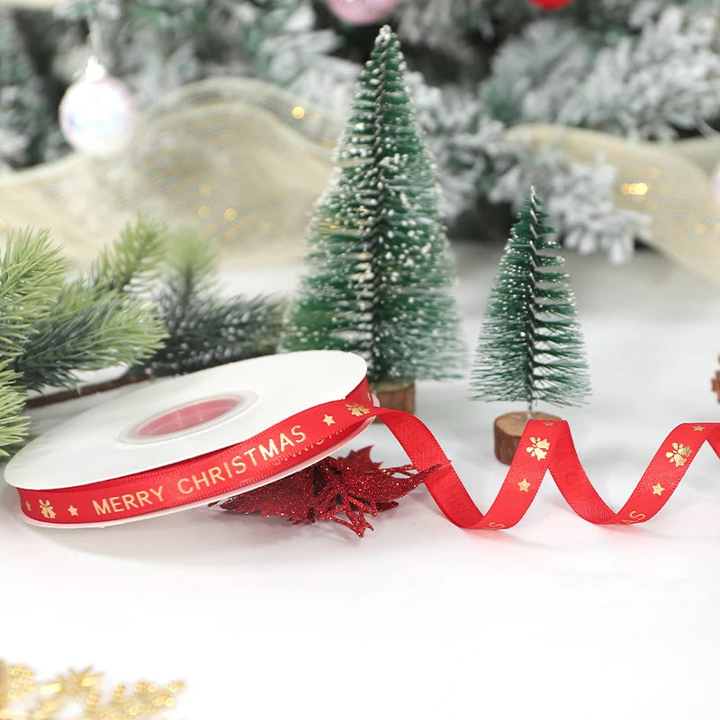 🎄5M Christmas Printed Ribbon – Add Magic to Every Gift &amp; Holiday Creation🎁