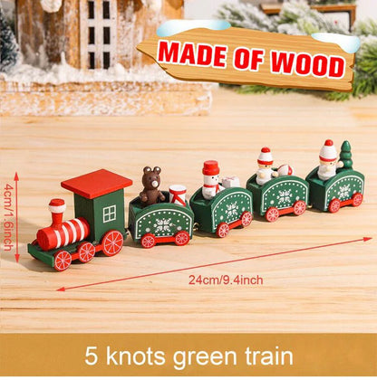 🚂Christmas Train Decoration – Plastic or Wooden Style (Choose Your Perfect Holiday Look!)